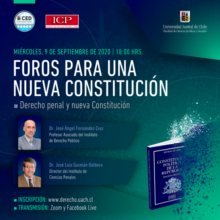 09.09.2020. Afiche para RRSS Foros para una nueva Constitución