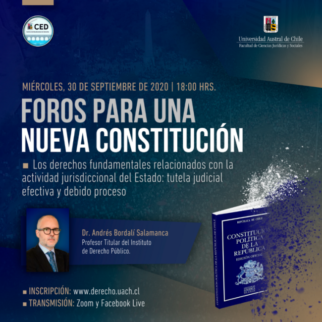 2020.09.30. Foros para una nueva Constitución Afiche para RRSS