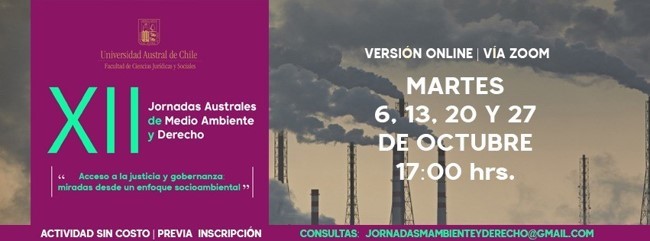 banner XII Jorndas Australes Medioambiente y Derecho 2020